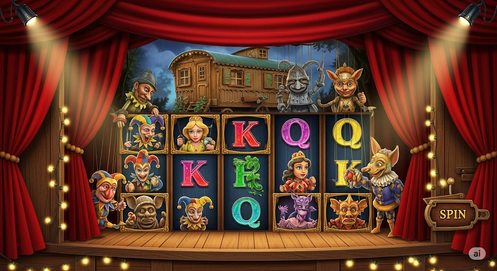 Slot bertema pertunjukan boneka keliling