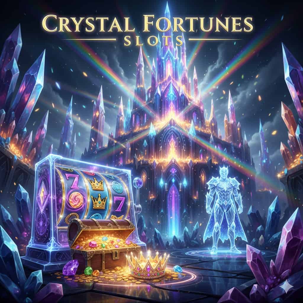 Slot kerajaan kristal dengan cahaya megah