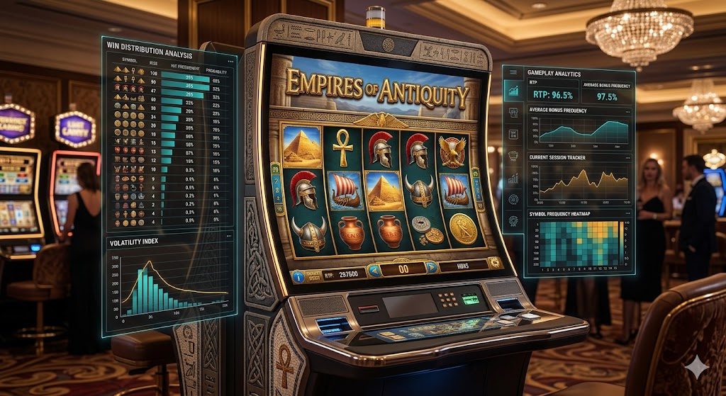 Kajian distribusi peluang pada slot bertema sejarah