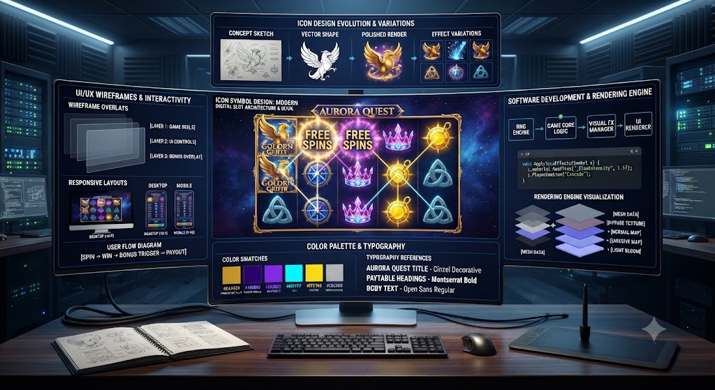 Kajian desain ikon simbol pada permainan slot digital